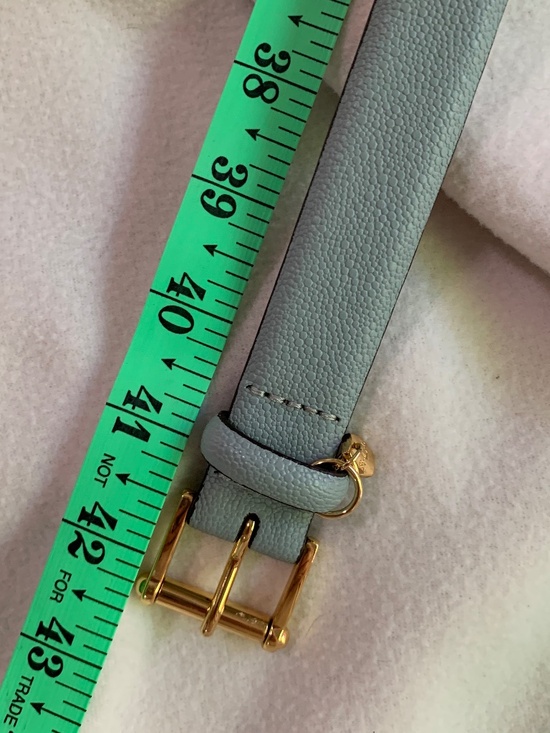 Ralph Lauren Pastel Blue Leather Belt main image 8
